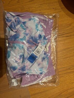 Eddie Bauer Kids Purple and Blue Tie-Dye Swim Set